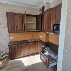 Изготовление кухни из массива сосны на заказ.